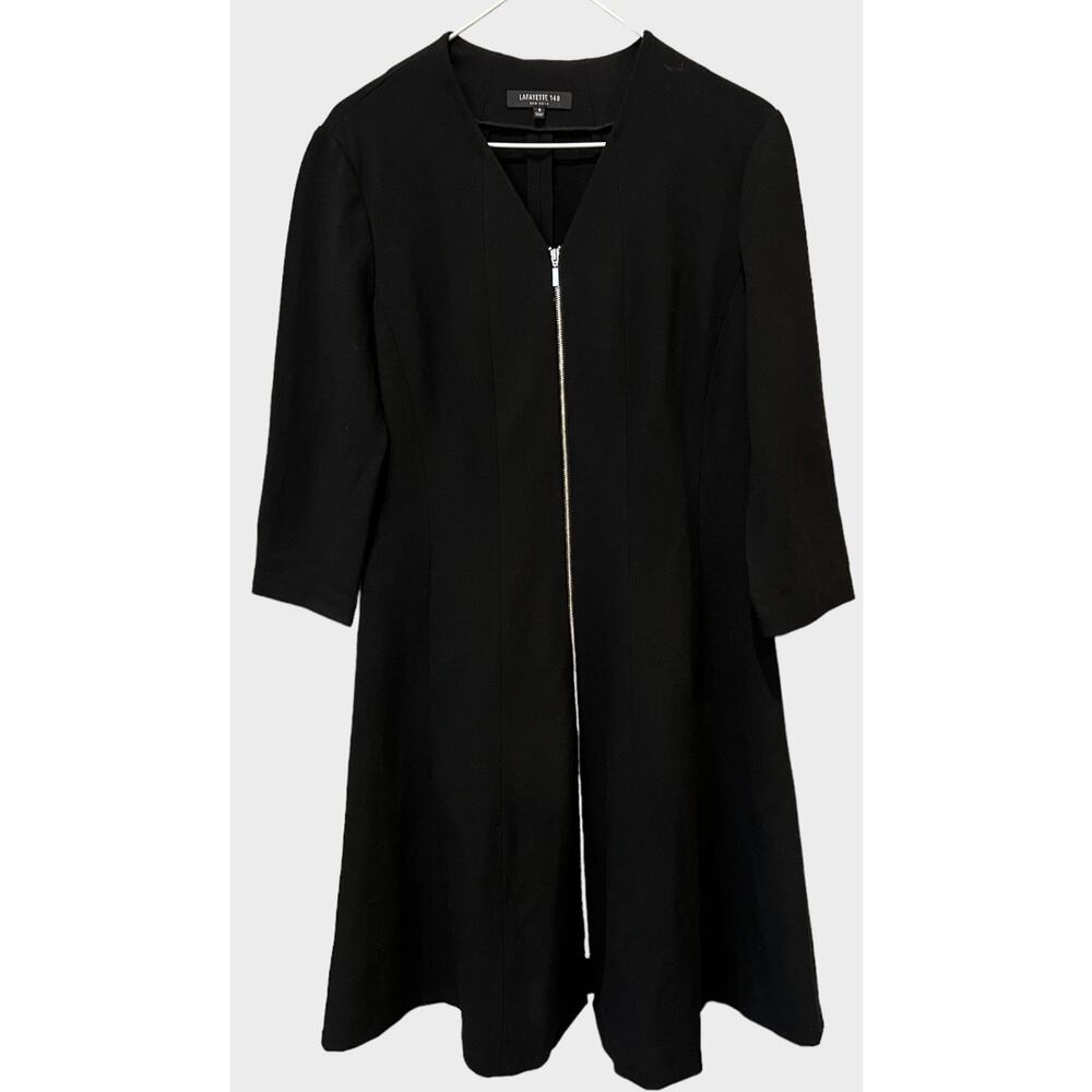 Lafayette 148 New York Rosalie A Line Dress Size 8 - Picture 4 of 9